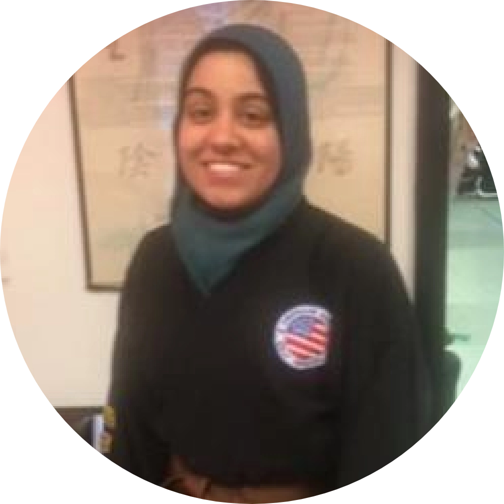 Maham Ismail is a 1st Degree Black Belt instructor.