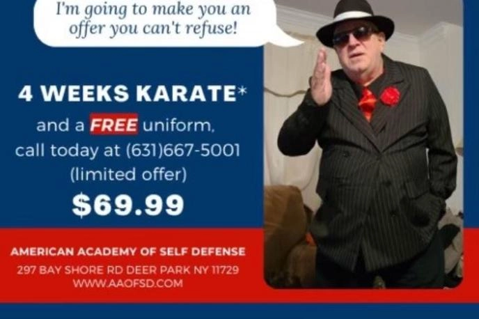 4 weeks karate and free uniform.